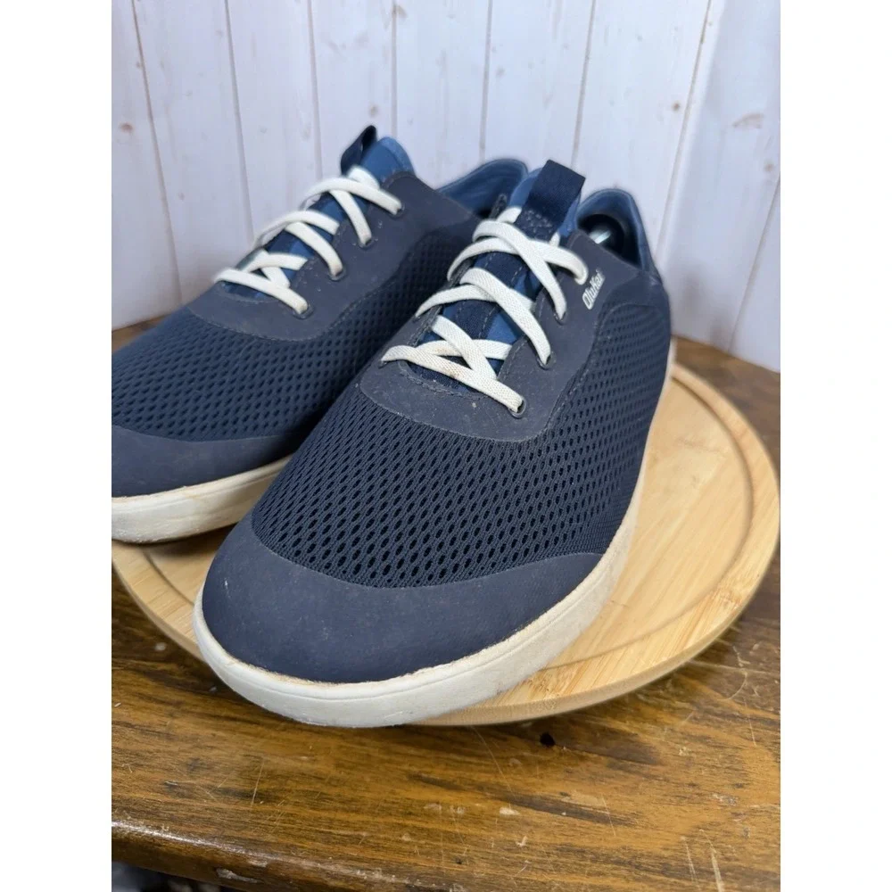 OluKai‎ Sneakers Mens 11.5 Blue Moku Pae Boat Shoes Mesh Breathable Drop-In Heel